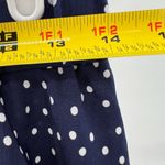 SheIn Navy white polka dot skater mini skirt M flirty 4th of July coastal Photo 6