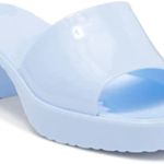 Bamboo NWT  Jelly Chunky Block Heel Sandals Spice-01 Blue Size: 7 Photo 7