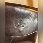 Black Leather Made in Italy Pettinati Firenzi Crossbody Flap Bag shoulder luxury Photo 1