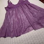 Soma  Purple Lingerie Babydoll Slip Nightie Lace Mesh & Chiffon XXL Photo 9