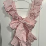 Francesca's  Pink Ruffle Top Photo 1