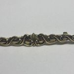 Vintage Signed SARAH Costume Brooch Pin Gold Tone Sarah Coventry Photo 3