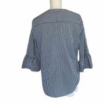 Andrew Marc NWOT Marc New York Gingham Embroidered Blouse Photo 3