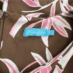 J. McLaughlin  dress bamboo print brown pink sz S Photo 3