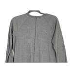 ZARA  Trf. Striped Long Sleeve Oversized High Low Hem Stretch Top S Black Grey Photo 4