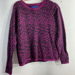 Apt. 9 Womans  Sweater Pullover Medium Animal Print Long Sleeve Crewneck Photo 0