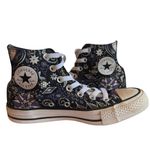 Converse All Star High Top Shoes Black/Electric Purple/White Women's 6 Purple Photo 3