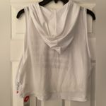 Wildfox Badass Babes Club Crop White Tank Top Hoodie Size Small Photo 2