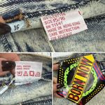 Vintage 80s Acid Wash Denim Fringe Vest & Skirt Set Western Deadstock Punk EUC Blue Size M Photo 1