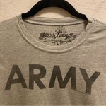 Heritage 1981  Grey Army Graphic Short Sleeve Tee Made In USA Size L Photo 2