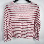 Levi's ‎ Striped Long Sleeve Top Red and White Cotton Blend Boxy Fit XL Photo 2