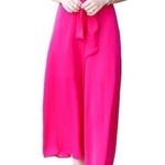 Anthropologie  Maeve Womens Size 0 Pink Brin Strapless Cropped Tie Front Jumpsuit Photo 6