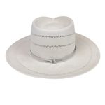 Gigi Pip Arlo Fedora Straw Hat Cream Woven Wide Brim Hat Size 57 (Small/ Medium) Photo 6