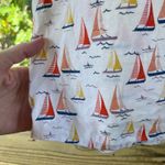 Cynthia Rowley Women's 100% Linen Sailboat Print Top Size L Photo 3