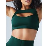 Golds Gym Women’s M Medium Sports Bra Impact Strappy High Support Padded Green Photo 0