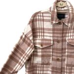 Banana Republic Oversized Plaid Shirt Jacket Sz Medium Petite Photo 3