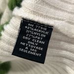 Anthropologie Maeve Sweater Vest Womens One Size Green Cream Striped 1/4 Zip Boxy Anthro Soft Photo 3