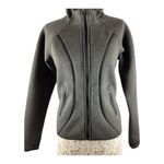 Athleta fuse scuba zipper hoodie gray with black size medium Photo 10