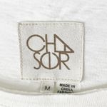 Chaser  Sheer Lightweight Long Sleeves Round Hem Baseball Tee, Size Medium Photo 2