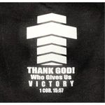Gildan Graphic Sweatshirt "The Victors" 1 Cor. 15:57 Bible Verse Black Fleece Photo 3