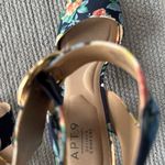 Apt. 9  Navy Blue Pink Floral Ankle Strap High Block Heel Sandals Size 7 Photo 6