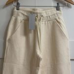 Negative Underwear Waffle Knit Jogger in Cream, Size X Photo 5