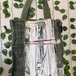 Vintage artsy Andy Warhol Tote Bag Canvas Green Photo 0