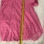 Roaman’s Roamans Button up blouse shirt top pink white womans size 20W Photo 3