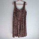 Torrid  Leopard Print Scuba Dress w/ Pockets Sweetheart Neck Sz 3 Photo 2