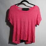 Charlotte Russe VTG Y2K  Hot Pink Black Open Back TShirt Party Barbie 80s 90s 00s Photo 0