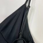 Altar'd State Ulissa Black Satin Strappy Slip Dress Faux Wrap Skirt Mini Women S Photo 3