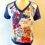 Peter Som  for Design Nation Isle France St. Barth Postcard V Neck Top Photo 0