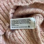 A New Day Pink Cable Knit Mock Neck Oversized Tunic Sweater Photo 9