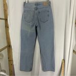 ZARA High Waist Straight Leg Light Wash Jeans Womens 4 Photo 6