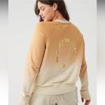 Aerie OFFLINE By  Terry Crewneck Ombre Sweatshirt in Heather Fawn - size L Photo 4