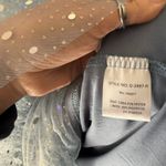 Strut & Bolt  Blue Strapless Glitter Tulle Tiered Maxi Dress Fairy Princess Dance Photo 8