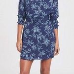 Reiss • Melody Printed Dress With Embellished Detail blue floral beaded mini Photo 0