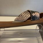 Universal Threads Universal Thread Black and Cream Sandals with Snake Print Photo 7