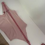 Tommy Jeans Pink Ribbed Bodysuit Women’s Size M Logo Tank One Piece Size M Photo 6