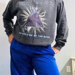 Pink Floyd  Women Gray‎ Long Sleeves Crew Neck Graphic Print Cozy Sweater Size M Photo 0