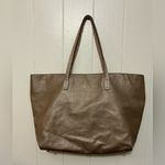 A Rare Vintage Lanvin Champagne Zippered Large Beautiful Leather Tote Handbag Tan Photo 5