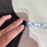 Lulus  Corra Denim Mini Dress S Washed Black Button Front Jean Jumper Square Neck Photo 11