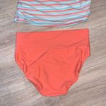 Divine Modesty striped halter tankini Mid Rise Swim Suit Set Blue Size XL Photo 5