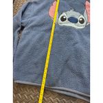 Disneyland Paris Exclusive Stitch Half-Zipped Fleece Sweatshirt Blue Size XXL Photo 6