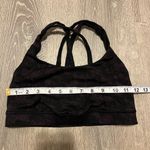Lululemon  Energy Bra Women’s Size 4 Black Purple Activewear Athletic Atheleisure Photo 2