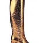 Casadei NWT  BRONZE LEATHER KNEE HIGH BOOTS 36/6 Photo 0