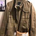 ZARA Olive Green Distressed Jacket  Photo 0