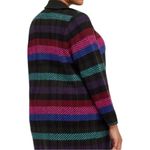 Torrid Size 1X:  Striped Coatigan Collared Sweater Jacket Photo 4