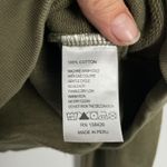 Leallo Women's Olive Green Jewel Puff Sleeve Crew Pullover Sweatshirt Medium Photo 7