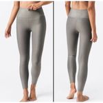 Zyia  gray metallic spot light n tight 6-8 athletic workout leggings Photo 1